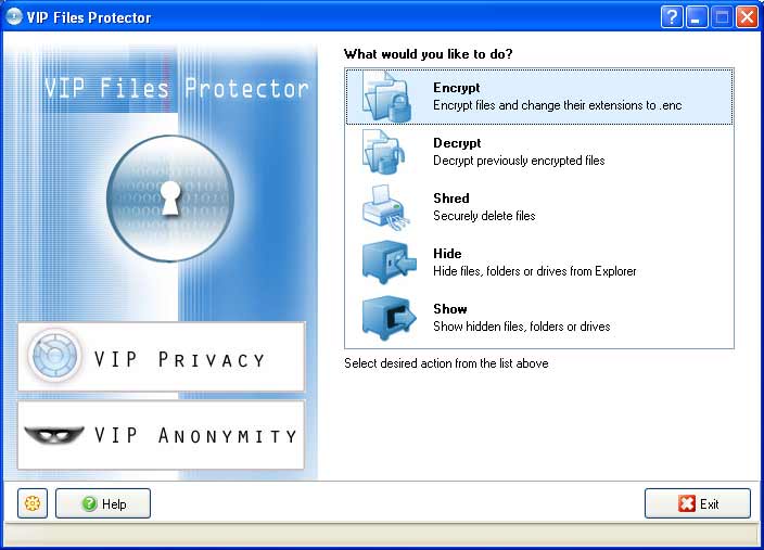 Screenshot for VIP Files Protector 1.2